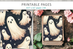 Halloween Junk Journal Backgrounds, halloween paper Product Image 5
