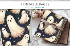 Halloween Junk Journal Backgrounds, halloween paper Product Image 4
