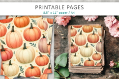 Halloween Junk Journal Backgrounds, halloween craft paper Product Image 3