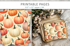Halloween Junk Journal Backgrounds, halloween craft paper Product Image 5