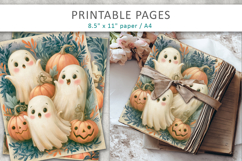 Cute Ghosts Halloween Junk Journal Pages Product Image 4