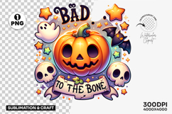 halloween bad to the bone png, bad to the bone pumpkin clipart, skeleton halloween saying, edgy halloween pumpkin art, pumpkin with skeleton phrase, bad to the bone design halloween, funny skeleton halloween png, cute spooky halloween clipart, halloween s