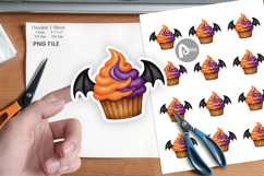 Monster Halloween Bakery Sticker Product Image 1