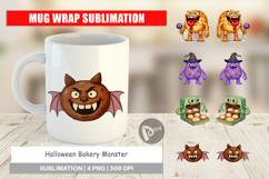 Mug Wrap Monster Halloween Bakery Product Image 1