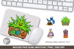 Mouse Pad Monster Halloween Bakery Product Image 1