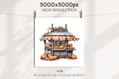 Halloween Bakery Stand Storefront Clipart PNG Scrapbooking Fairy Tale Art Image Watercolor Transparent Print illustration sublimation creepy printable digital watercolor halloween bakery stand, spooky clipart, sublimation nursery, Creepy Witch art, storef