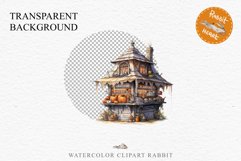 Halloween Bakery Stand Storefront Clipart PNG Scrapbooking Fairy Tale Art Image Watercolor Transparent Print illustration sublimation creepy printable digital watercolor halloween bakery stand, spooky clipart, sublimation nursery, Creepy Witch art, storef