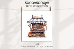 Halloween Bakery Stand Storefront Clipart PNG Scrapbooking Fairy Tale Art Image Watercolor Transparent Print illustration sublimation creepy printable digital watercolor halloween bakery stand, spooky clipart, sublimation nursery, Creepy Witch art, storef