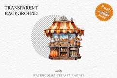 Halloween Bakery Stand Storefront Clipart PNG Scrapbooking Fairy Tale Art Image Watercolor Transparent Print illustration sublimation creepy printable digital watercolor halloween bakery stand, spooky clipart, sublimation nursery, Creepy Witch art, storef
