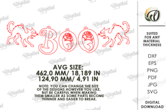 Halloween Banner Laser Cut. Halloween Wall Decor SVG Product Image 2
