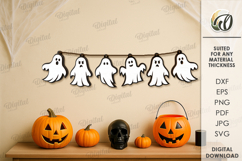 Halloween Banners Bundle Laser Cut. Halloween Wall Decor SVG Product Image 12