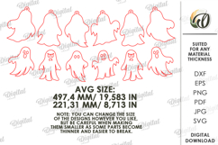 Halloween Banner Laser Cut. Halloween Wall Decor SVG Product Image 2