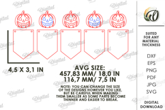 Halloween Banner Laser Cut. Halloween Wall Decor SVG Product Image 2