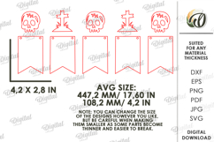 Halloween Banner Laser Cut. Halloween Wall Decor SVG Product Image 2