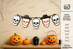 Halloween Banners Bundle Laser Cut. Halloween Wall Decor SVG Product Image 9