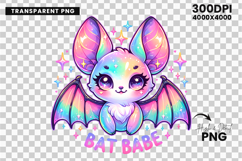 halloween bat babe png, cute bat halloween clipart, kawaii bat sublimation design, halloween bat printable, bat babe halloween art, spooky cute bat illustration, halloween bat décor png, bat with text halloween design, bat sublimation clipart, halloween t