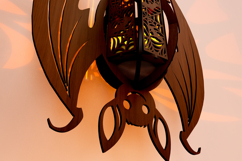 Laser Cut Halloween Bat Candlestick / Tealight Holder Set 2 Product Image 12