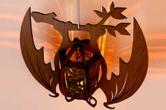 Laser Cut Halloween Bat Candlestick / Tealight Holder Set 2 Product Image 10