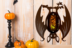 Laser Cut Halloween Bat Candlestick / Tealight Holder Set 2 Product Image 3