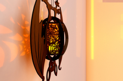 Laser Cut Halloween Bat Candlestick / Tealight Holder Set 2 Product Image 14