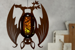 Laser Cut Halloween Bat Candlestick / Tealight Holder Set 2 Product Image 11