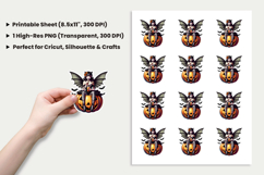 Halloween Sticker, Bat Girl Sticker, Pumpkin Dress PNG, Halloween PNG, Kawaii Bat Sticker, Cute Halloween Sticker, Spooky Sticker Design, Printable Halloween Stickers, Cricut Halloween Design, Halloween Sublimation