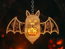 Halloween Bat Candle Holder - Lantern Laser Cut Template Product Image 7