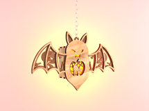 Halloween Bat Candle Holder - Lantern Laser Cut Template Product Image 2