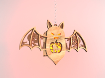 Halloween Bat Candle Holder - Lantern Laser Cut Template Product Image 8