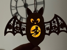 Bat Candle Holder SVG - Halloween Lantern Laser Cut File Product Image 2