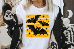 Halloween Bat Stripes Brush Strokes PNG Product Image 2