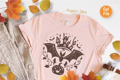 Halloween Bat with Jack O Lantern SVG For T-Shirt