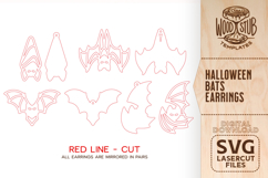 Halloween Earrings SVG, Earrings SVG, Halloween SVG Product Image 3