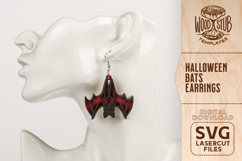 Halloween Earrings SVG, Earrings SVG, Halloween SVG Product Image 5