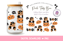 Halloween Bear Libbey glass wrap kawaii clipart cup wrap Product Image 1