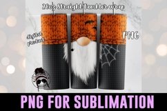 Halloween Gnome Tumbler Wrap | Halloween Sublimation Product Image 1