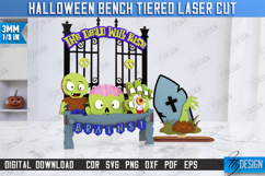 Halloween Bench Tiered Laser Cut,Halloween Tiered Tray Decor Product Image 4