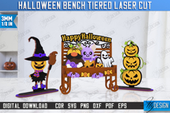 Halloween Bench Tiered Laser Cut,Halloween Tiered Tray Decor Product Image 5