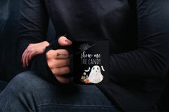 Halloween black drink coaster, home decor &amp; sticker graphic Product Image 2