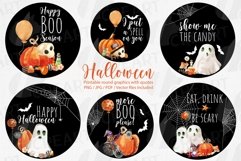 Halloween black drink coaster, home decor &amp; sticker graphic Product Image 1