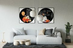 Halloween black drink coaster, home decor &amp; sticker graphic Product Image 8