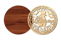 Halloween Black Cat Welcome SVG Laser Cut File Product Image 4