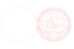 Halloween Black Cat Welcome SVG Laser Cut File Product Image 5