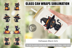 Glass Can Black Cats Product Image 1