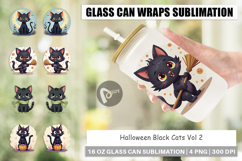 Glass Can Black Cats Product Image 1