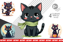 Black Cats Clipart Product Image 1