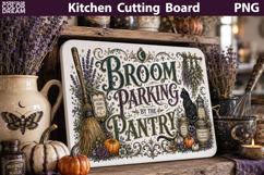 Halloween Quote Sublimation | Witch Kitchen Cutting board Product Image 1