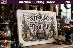 Halloween Quote Sublimation | Kitchen Cutting board Product Image 1
