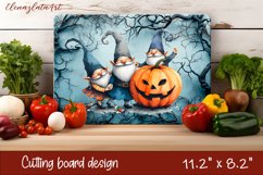 Halloween Cutting Board | gnome dances with ghost Product Image 1