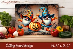 Halloween Cutting Board | gnome dances with ghost Product Image 1